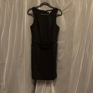 Banana Republic Sleeveless Dress Gray Wool Blend Women's 8 - with pockets!
